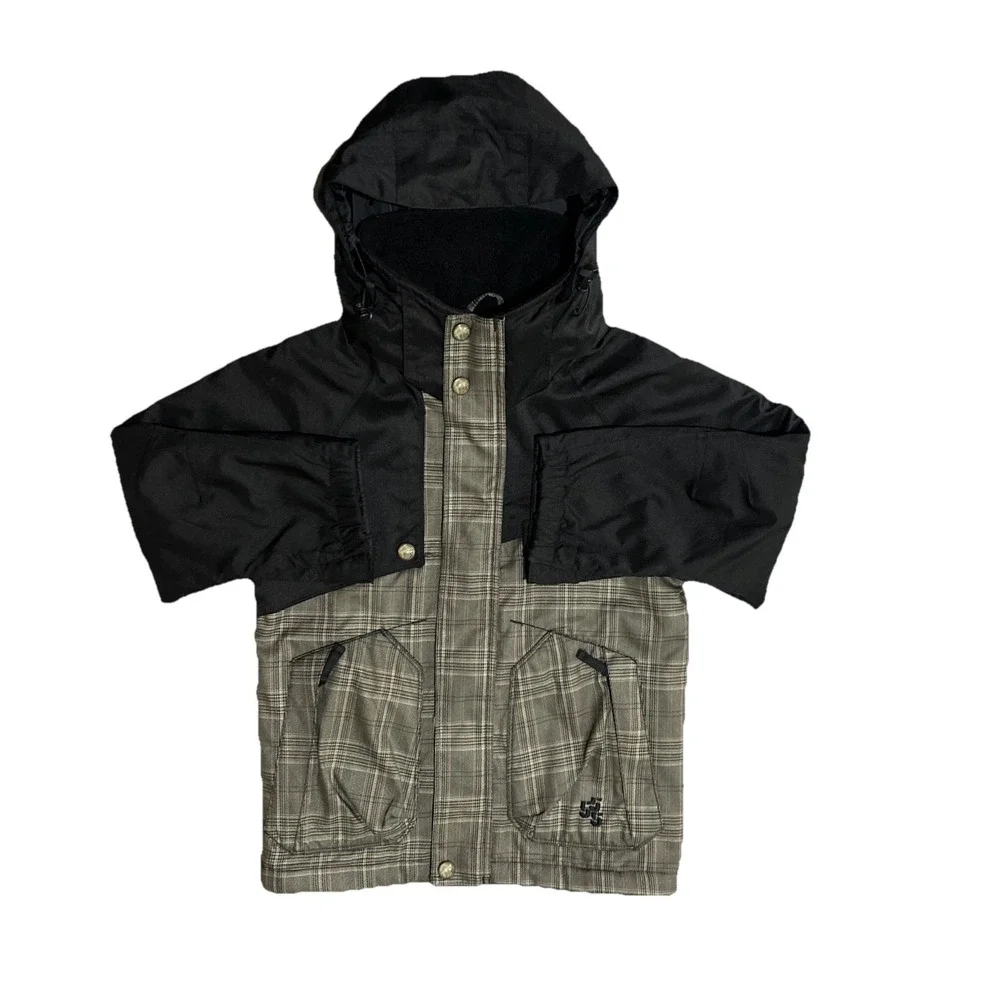 Triple Nickel 555 Plaid Ski Snowboard Jacket Water Resistant Insulated Size‎ 8